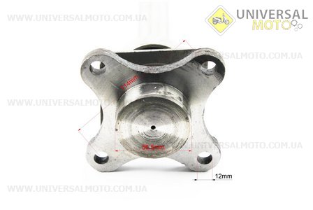 Піввісь мосту приводного ліва, права в зборі, комплект. Китай (Запчастини на мотоблок Зубр / UM3231-V56)