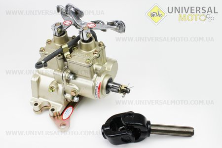 Реверс в зборі із заниженою передачею, d = 17 / 20мм, D = 20 / 16мм, карданний вал d = 17 / 20мм, D = 20 / 16мм. Китай (Запчастини на мотоблок Зубр / UM3231-V61)