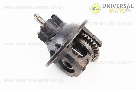 Редуктор моста ведущего в зборі 13Т: 37т із заниженою передачею в зборі (редуктор, трос, важіль) комплект. Китай (Запчастини на мотоблок Зубр / UM3231-V72)