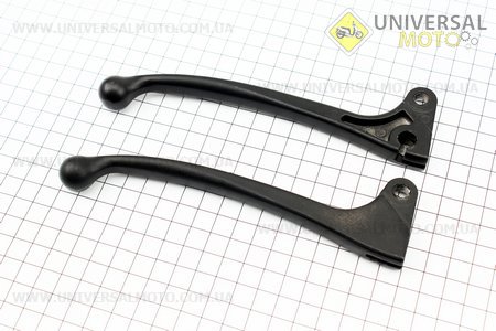 Рычаг тормоза правый под барабанный тормоз, сцепления к-кт 2шт, черные