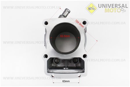 CG200-OHV Циліндро поршневий комплект (ЦПГ) 200см.куб. - 63,5мм - водяне охолодження (высота цилиндра 76/107мм) (палець 15мм). Китай (Запчастини на мотоцикл з двигуном CG / UM3240-V79)