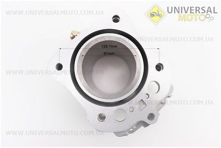 CG250-OHV Циліндро поршневий комплект (ЦПГ) 250см.куб. - 67мм - водяне охолодження (висота цилиндра 79/111мм) (палець 16мм). Китай (Запчастини на мотоцикл з двигуном CG / UM3240-V80)