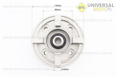 Панель демпферна з підшипником, тип 1. Китай (Запчастини на мотоцикл Yamaha YBR125 / UM3240-V86)