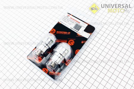 Заглушка - отбойник руля H030 "ХРОМ", d=30mm M6, к-кт 2шт