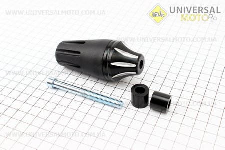 Отбойник двигателя боковой, черный. Китай (Мотоцикл / UM3241-V91)