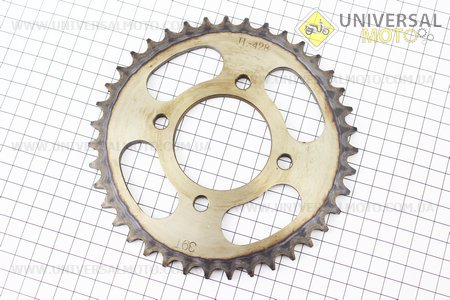 Звезда задняя JD125 - 428H-39T - диаметром 58мм "каленая". B-cycle (Мотоцикл / UM3242-V02)