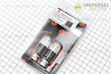 Заглушка - отбойник руля H130 "ХРОМ", d=14/22-19mm M6 , к-кт 2шт