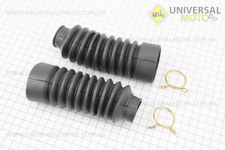 Гофра амортизатора переднього d = 30 / 45мм; L = 140мм комплект 2шт, ЧОРНИЙ. Китай (Різне / UM3243-V77)