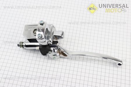 ТОРМОЗНОЙ цилиндр главный правый хром "ЧОППЕР". Китай (Мотоцикл / UM3243-V82)