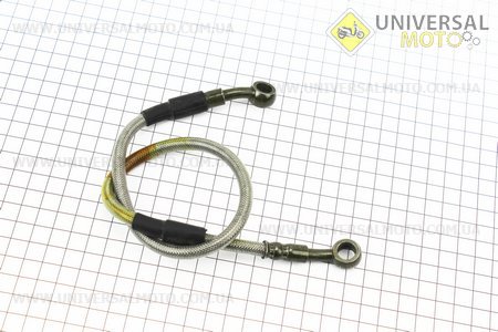 Шланг гальмівний 50см (під болт-штуцер 10 / 10мм) армований. Китай (Запчастини на мотоцикл / UM3243-V84)