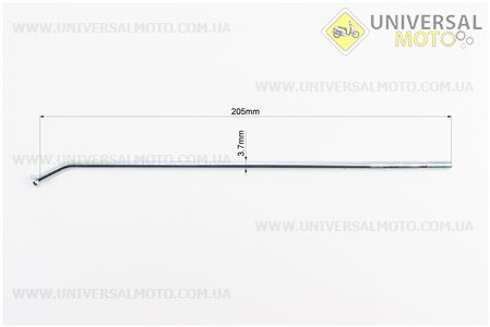 Loncin- LX250GY-3 Спиця заднього колеса L=205мм, D=3,7мм. Китай (Запчастини на мотоцикл Loncin / UM3244-V28)