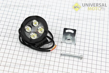 Фара дополнительная светодиодная влагозащитная - 4 LED с креплением. Китай (Аксессуары / UM3244-V49)