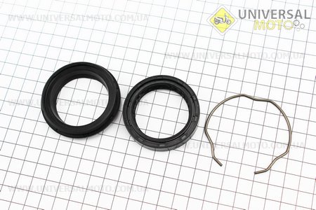 Loncin- LX250GY-3 Сальник 41*5*11, сальник-пильовик 41*54*13, скоба - - передніх амортизаторів. Китай (Запчастини на мотоцикл Loncin / UM3244-V72)