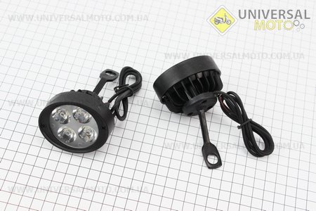 Фара додаткова світлодіодна вологозахисна (65 * 55мм) - 4 LED з кріпленням під дзеркало, комплект 2шт. Китай (Різне / UM3244-V94)