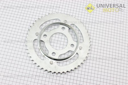 Зірка задня GLPRO - 428-50T - d=58; 4 отвори*90мм (V200R). Китай (Запчастини на мотоцикл / UM3245-V17)