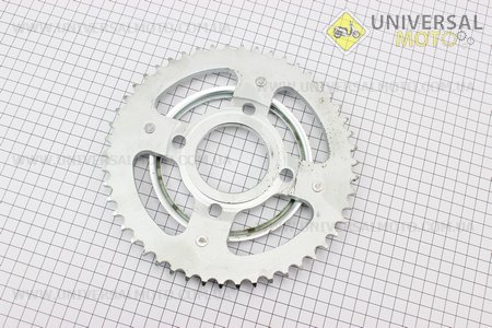 Зірка задня GLPRO - 428-50T - d=58; 4 отвори*90мм (V200R). Китай (Запчастини на мотоцикл / UM3245-V17)