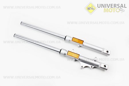 Амортизатор передній лев, правий комплект (діск.гальм) 710мм. Китай (Запчастини на мотоцикл Yamaha YBR125 / UM3245-V27)