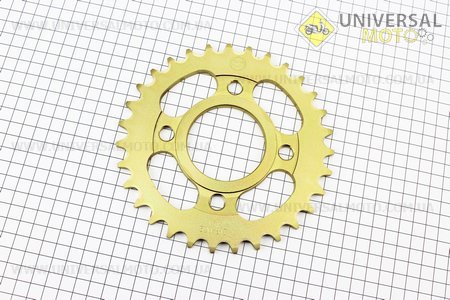 Звезда задняя 520H-31T - диаметром 58мм/4 болта, золотистая. SFR (Мотоцикл / UM3245-V32)