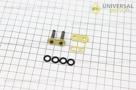 Замок ланцюга 428НVO GOLD (з сальниками). Китай (Запчастини на мотоцикл Viper 125-150J / UM3245-V38)