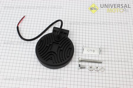 Фара додаткова світлодіодна вологозахисна - 9 LED з кріпленням, кругла 115мм. Китай (Різне / UM3245-V45)