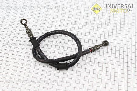 Шланг гальмівний 58см (під болт-штуцер ?? / ?? мм). Китай (Запчастини на мотоцикл / UM3245-V97)