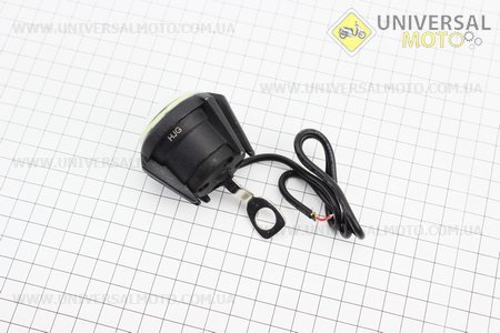 Фара додаткова світлодіодна вологозахисна - LED лінза з обідком "ангельський очей" з кріпленням під дзеркало. Китай (Освітлення / UM3246-V02)