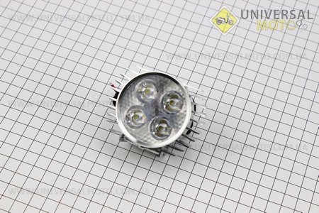 Фара додаткова світлодіодна - 4 LED з кріпленням, "компакт" СІРА. Китай (Освітлення / UM3246-V13)