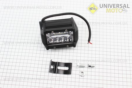 Фара додаткова світлодіодна вологозахисна - 10 + 10 LED з кріпленням, прямокутна 79 * 96мм, SUPER LIGHT. Китай (Різне / UM3246-V18)