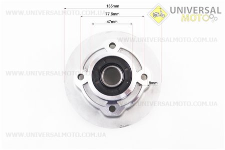 Панель демпферна з підшипником в зборі, висота посадки зірки 47мм. TATA (Запчастини на мотоцикл Viper 125-150J / UM3246-V83)