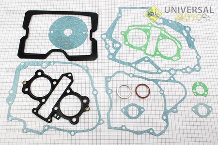ZS250-4B / Honda - CBT250 Прокладки двигуна 250сс-53мм, комплект 12 деталей (метал). Китай (Запчастини на мотоцикл / UM3246-V92)
