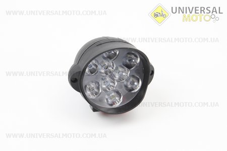 Фара додаткова світлодіодна вологозахисна - 9 LED з кріпленням "крапля" 66 * 68мм. Китай (Різне / UM3247-V02)