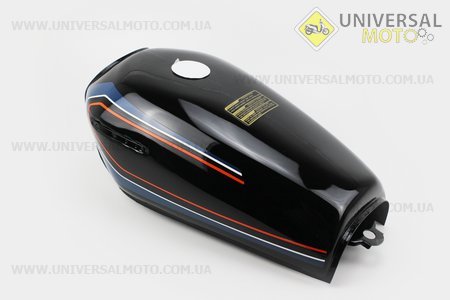 Бак паливний Viper V125 S SAFARI / Zhongyu ZY125, чорний. Китай (Запчастини на мотоцикл / UM3247-V06)