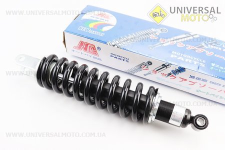 Амортизатор задній МОНО 400мм * d78мм (втулка 12мм / вилка 12мм) регульований, Чорний. NC (Запчастини на мотоцикл / UM3247-V46)
