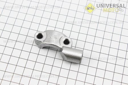 Кронштейн кріплення циліндру гальмівного d22мм, або важелю гальмівного до керма з отвором під дзеркало, М10 (правий). Китай (Запчастини на мотоцикл / UM3247-V53)