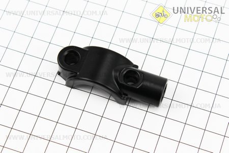 Кронштейн кріплення циліндру гальмівного d22мм, або важелю гальмівного до керма з отвором під дзеркало, М8. Китай (Запчастини на мотоцикл / UM3249-V68)