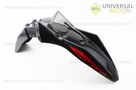 Loncin- LX250GY-3 пластик - крило переднє, ЧОРНИЙ. Китай (Запчастини на мотоцикл Loncin / UM3249-V76)