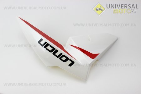 Loncin- JL200 - 68A пластик - декор. бака паливного, білий. Китай (Запчастини на мотоцикл Loncin / UM3249-V89)