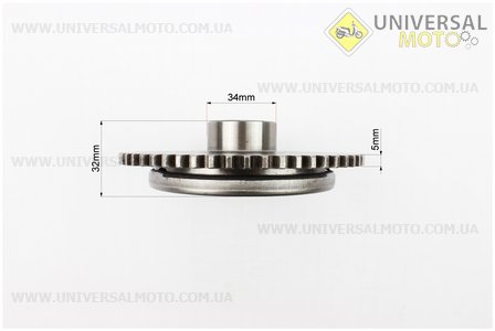 Бендикс - обгінна муфта в зборі (3 ролики) CG125-150см.куб.. Китай (Запчастини на мотоцикл з двигуном CG / UM3260-V20)