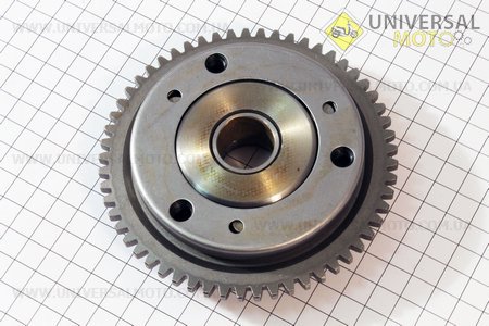 Бендикс - обгінна муфта в зборі (3 ролики) CG125-150см.куб.. Китай (Запчастини на мотоцикл з двигуном CG / UM3260-V20)