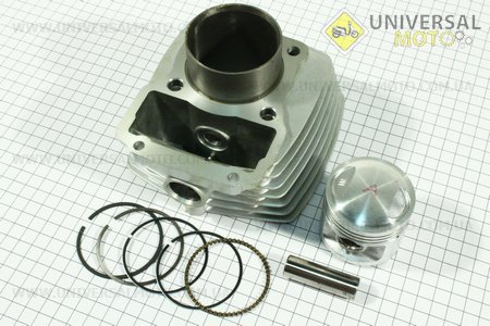 Циліндро поршневий комплект (цпг) 125см.куб.-56,5мм (висота циліндра 69/96мм) (палець 15мм). Китай (Запчастини на мотоцикл з двигуном CG / UM3260-V32)
