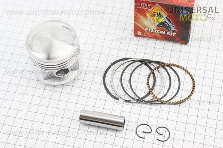 Поршневий комплект (поршень, кільця, палець) CG125см.куб. 56,5мм +0,25 (висота 52 мм, палець 15 мм). TNT (Запчастини на мотоцикл з двигуном CG / UM3260-V39)