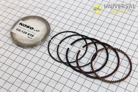 Кольца поршневые 125cc 56,5мм STD