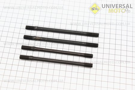 Шпилька цилиндра d8мм, комплект 4 штуки (2 штуки -122м, 2 штуки -130мм). Китай (Мотоциклы CG125-250 / UM3260-V77)