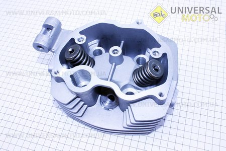 Головка цилиндра 125см3-56,5мм + клапана комплект . Китай (Мотоциклы CG125-250 / UM3260-V81)
