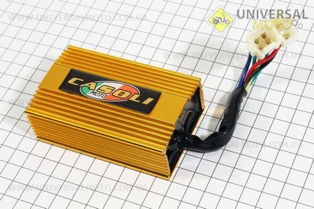 Коммутатор CDI TUNING 125-200см3 "золотистый". CASOLI (Мотоциклы CG125-250 / UM3260-V82)