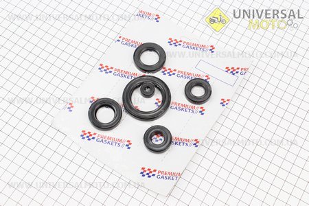 Сальники двигуна комплект 6шт (34x50x7, 20x34x7, 16x28x7, 14x28x7, 22x35x7, 6,5x14,5x7). premium gaskets (Запчастини на мотоцикл з двигуном CG / UM3261-V08)