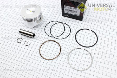 Поршень, кольца, палец комплект 200cc 63,5мм STD (палец 15мм). Китай (Мотоциклы CG125-250 / UM3261-V47)