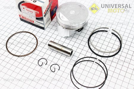 Поршневий комплект (поршень, кільця, палець) CG200см.куб. 63,5мм STD (висота ??мм, палець 15мм). ZHENGHE (Запчастини на мотоцикл з двигуном CG / UM3261-V77)