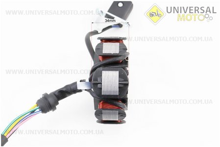 Статор магнето (генератора) 8 катушек (3 болта). ZHENGHE (Мотоциклы CG125-250 / UM3261-V78)