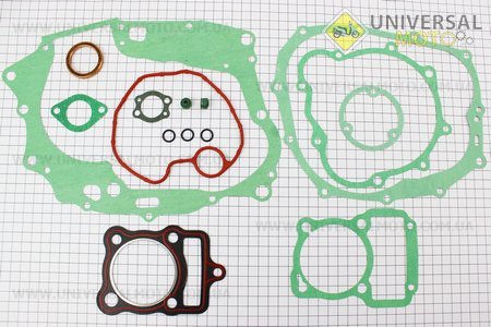 Прокладки двигуна CG-150см.куб.-62мм, комплект 15 деталей. TMMP (Запчастини на мотоцикл з двигуном CG / UM3262-V06)
